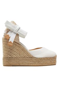 Castañer Espadryle Carina/8Ed/001 020961 Biały. Kolor: biały. Materiał: materiał