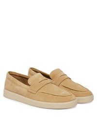 Clarks Półbuty Lockford Easy 26186190 Beżowy. Kolor: beżowy. Materiał: zamsz, skóra #2
