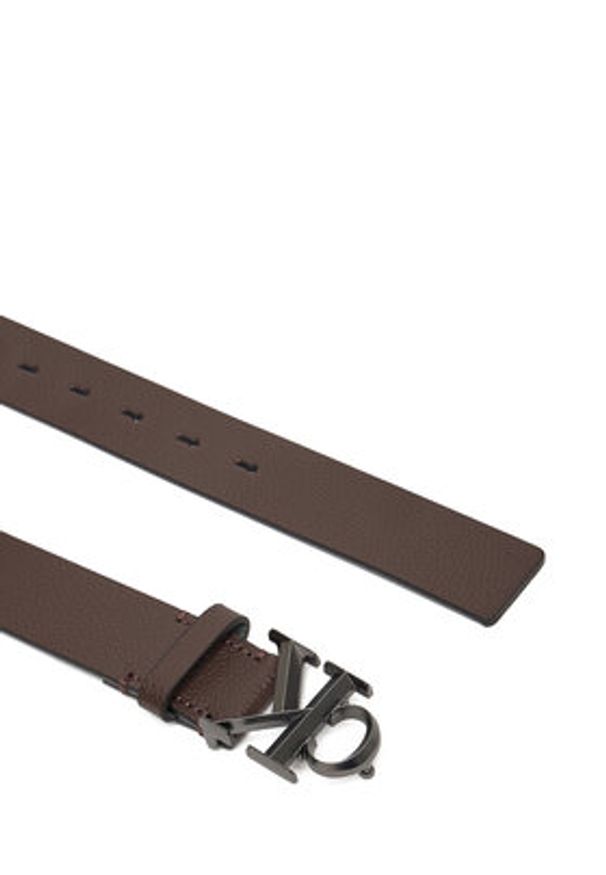 Calvin Klein Pasek Męski Ck Buckle 32Mm LV04D7022G Brązowy. Kolor: brązowy. Materiał: skóra
