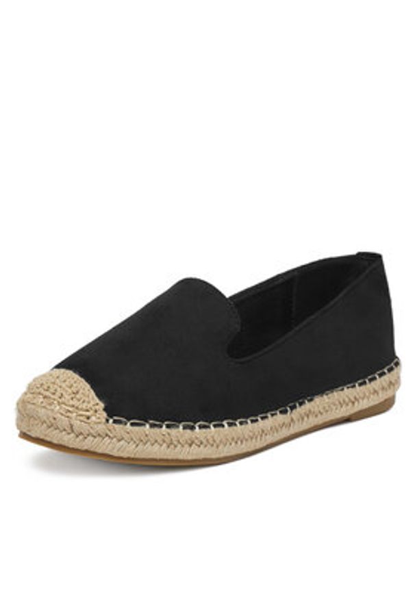 DeeZee Espadryle RS07-18 Czarny. Kolor: czarny. Materiał: materiał