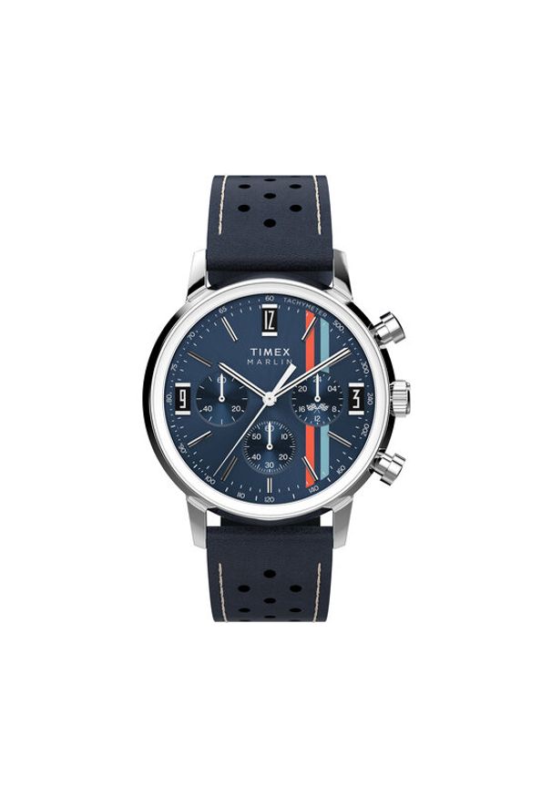 Timex Zegarek Marlin® Chronograph TW2W99000 Srebrny. Kolor: srebrny