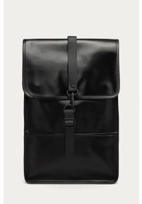 Rains - Plecak Backpack Mini. Kolor: czarny. Materiał: syntetyk, poliester, materiał. Wzór: gładki #1