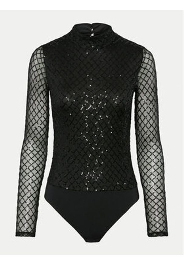 YAS Body Siro 26035482 Czarny Slim Fit. Kolor: czarny. Materiał: syntetyk