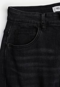 Born2be - Czarne Jeansy o Szerokim Kroju Palazzo z Bawełną i Wysokim Stanem Zinnalitte. Stan: podwyższony. Kolor: czarny. Styl: klasyczny #6