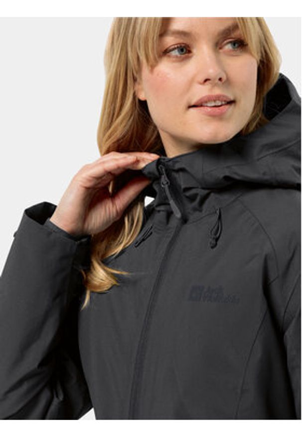 Jack Wolfskin Kurtka zimowa Heidelstein Ins Jkt 1115681 Czarny Regular Fit. Kolor: czarny. Materiał: syntetyk. Sezon: zima