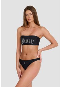 Juicy Couture - JUICY COUTURE Czarny strój kąpielowy Ariel Bandeau Bikini Set. Kolor: czarny #6