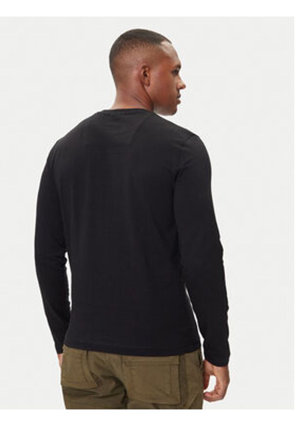 Aeronautica Militare Longsleeve 252TS2474UJ00641 Czarny Regular Fit. Kolor: czarny. Materiał: bawełna. Długość rękawa: długi rękaw