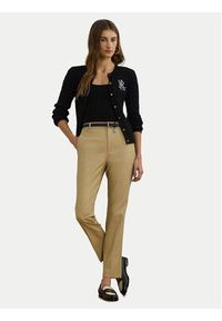 Lauren Ralph Lauren - LAUREN RALPH LAUREN Spodnie materiałowe 200811955006 Beżowy Skinny Fit. Kolor: beżowy. Materiał: bawełna #4
