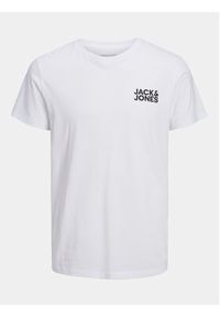 Jack & Jones - Jack&Jones T-Shirt Corp 12151955 Biały Regular Fit. Kolor: biały. Materiał: bawełna