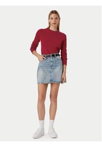 TOMMY HILFIGER - Tommy Hilfiger Sweter Full WW0WW52298 Czerwony Regular Fit. Kolor: czerwony. Materiał: bawełna #5