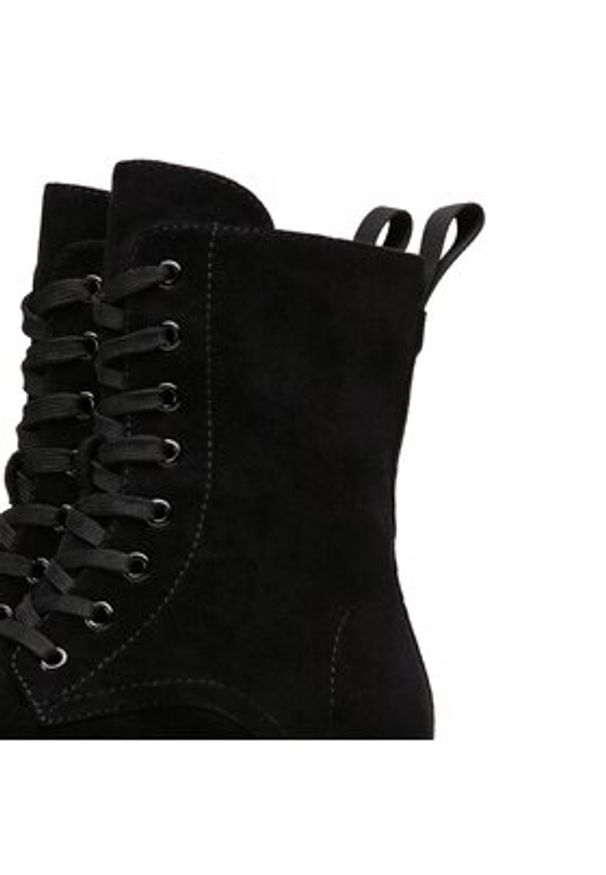 DeeZee Botki WS5598-23 Czarny. Kolor: czarny. Materiał: materiał