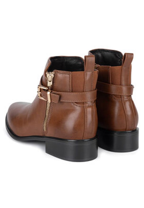 Clara Barson Botki WYL4016-1 Brązowy. Kolor: brązowy. Materiał: materiał