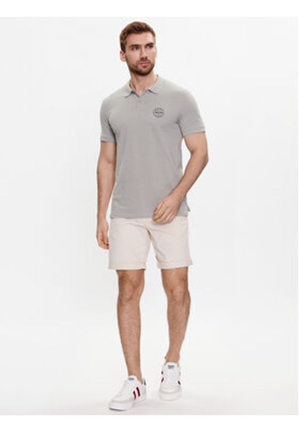 Jack & Jones Szorty materiałowe 12182549 Szary Regular Fit. Kolor: szary. Materiał: bawełna