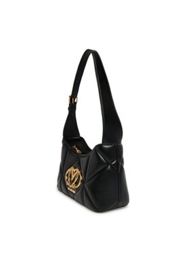 Love Moschino - LOVE MOSCHINO Torebka JC4258PP0OLC0000 Czarny. Kolor: czarny. Materiał: skórzane