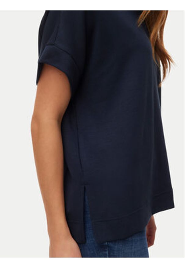 Vero Moda Bluzka Hali 10339414 Granatowy Regular Fit. Kolor: niebieski. Materiał: syntetyk, wiskoza