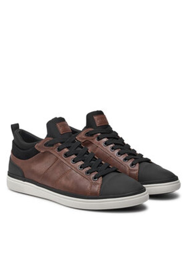 Aldo Sneakersy Salloker 13847838 Brązowy. Kolor: brązowy. Materiał: skóra