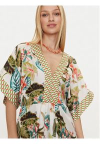 Liu Jo Sukienka codzienna VA4123 TS806 Kolorowy Reglan Fit. Okazja: na co dzień. Materiał: wiskoza. Wzór: kolorowy. Typ sukienki: proste. Styl: casual #4