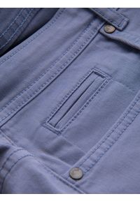 Ombre Clothing - Szorty męskie CHINO - jasnoniebieskie V15 - Rozmiar: S. Okazja: na co dzień. Kolor: niebieski. Materiał: elastan, bawełna. Długość: krótkie. Styl: casual #4