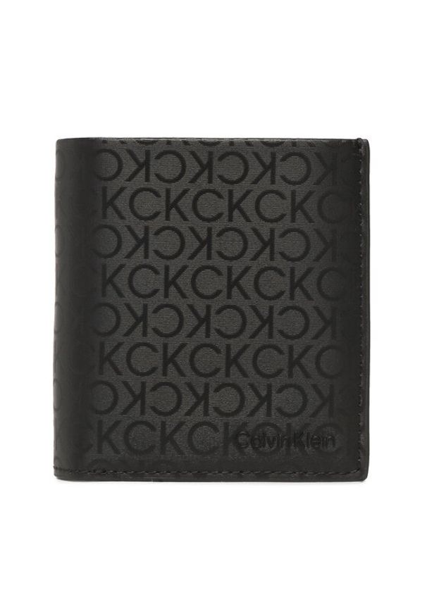 Calvin Klein Mały Portfel Męski Daily Tech Trifold 6Cc W/Magcoin K50K510196 Czarny. Kolor: czarny. Materiał: skóra