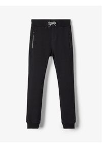 Name it - NAME IT Spodnie dresowe 13147424 Czarny Regular Fit. Kolor: czarny. Materiał: bawełna #1