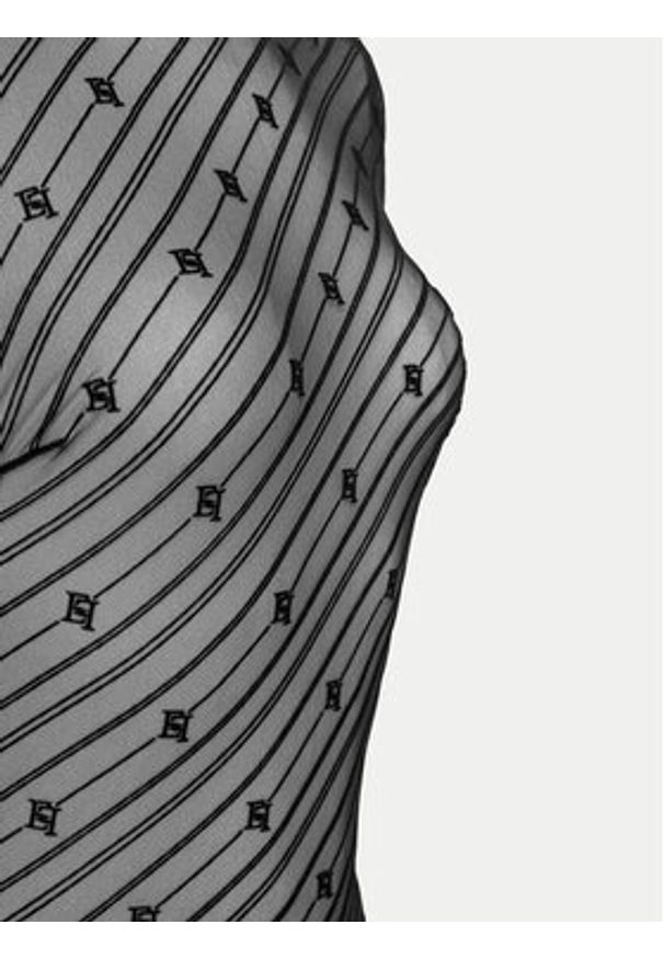 Elisabetta Franchi Body BO-004-46E2 Czarny Regular Fit. Kolor: czarny. Materiał: syntetyk