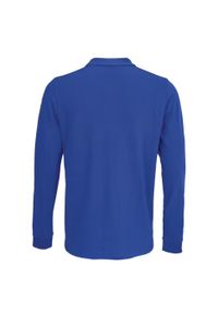 SOL'S - Koszulka Polo Z Długim Rękawem Dla Dorosłych Unisex Polycotton. Okazja: na co dzień. Typ kołnierza: polo. Kolor: niebieski. Długość rękawa: długi rękaw. Długość: długie. Styl: casual