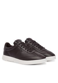 Emporio Armani Sneakersy EM003062 AF20004 U6030 Brązowy ciemny. Kolor: brązowy. Materiał: skóra #5