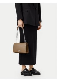 Calvin Klein Torebka Ck Medium Conv Shoulder Bag_Mono K60K613138 Brązowy. Kolor: brązowy. Materiał: skórzane #1