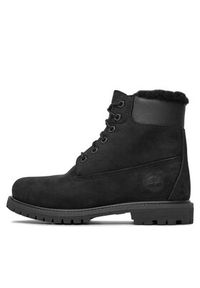 Timberland Trapery 6In Premium Shearling TB0A1U7S0011 Czarny. Kolor: czarny. Materiał: nubuk, skóra #6