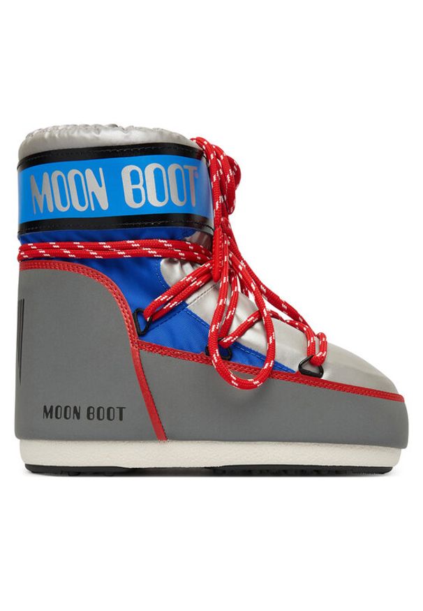 Moon Boot Śniegowce Mb Icon Low Space Racing 80D1409650 Szary. Kolor: szary. Materiał: materiał