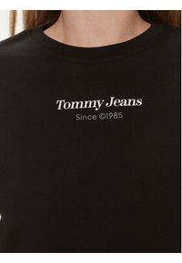 Tommy Jeans T-Shirt Essential DW0DW17359 Czarny Regular Fit. Kolor: czarny. Materiał: bawełna
