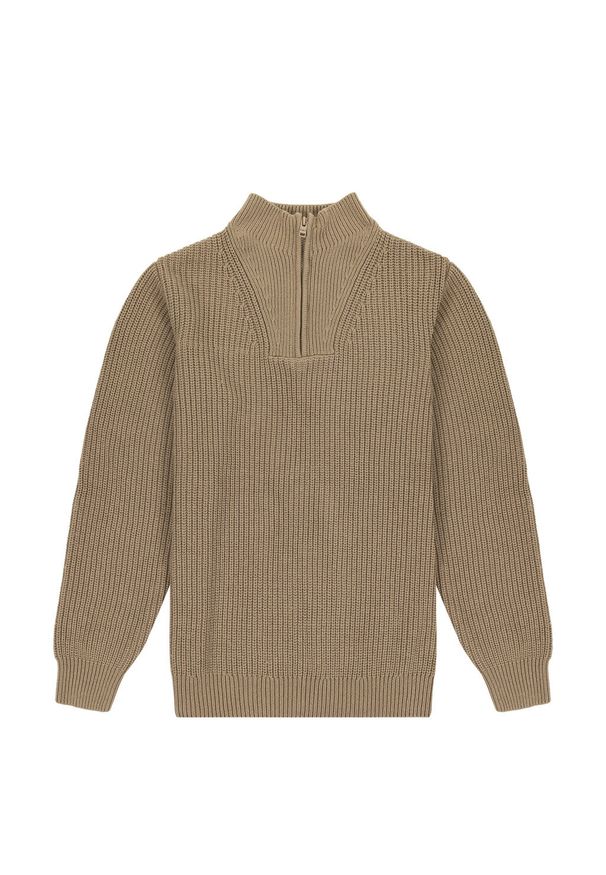 Wrangler - WRANGLER MĘSKI SWETER HALF ZIP KNIT LEAD 112343105 W8D0016778