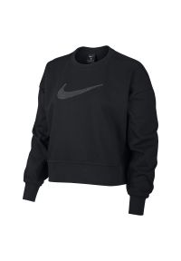 Bluza treningowa damska Nike Get Fit CU5506. Materiał: materiał, dresówka, dzianina, bawełna, poliester. Technologia: Dri-Fit (Nike). Wzór: haft. Sport: fitness #4