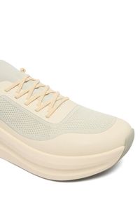 Calvin Klein Sneakersy Chunky Runner Lace Up Sock Knit YW0YW02033 Écru. Kolor: kremowy. Materiał: materiał #2