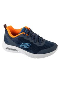 skechers - Buty sportowe Sneakersy chłopięce, Microspec Max - Kaptix. Kolor: niebieski. Sport: turystyka piesza