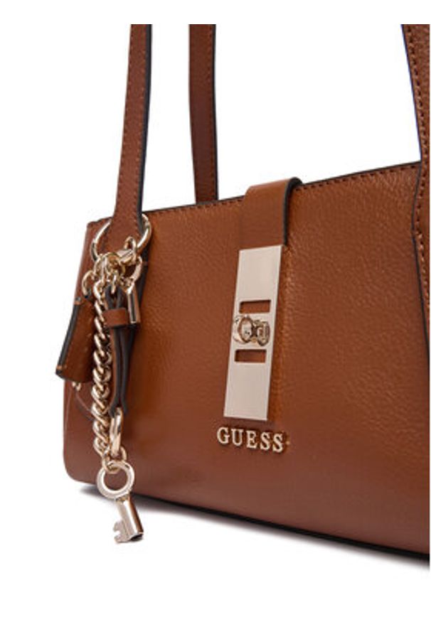 Guess Torebka Brooke HWBG98 97080 Brązowy. Kolor: brązowy. Materiał: skórzane