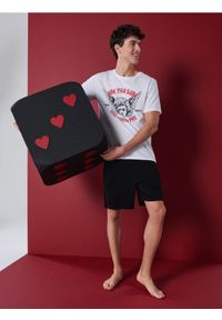 Sinsay - Bawełniana piżama dwuczęściowa z nadrukiem - wielobarwny. Materiał: bawełna. Wzór: nadruk #1