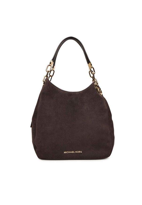 MICHAEL Michael Kors Torebka Lilie 30F3G0LE3S Brązowy. Kolor: brązowy. Materiał: skórzane, zamszowe