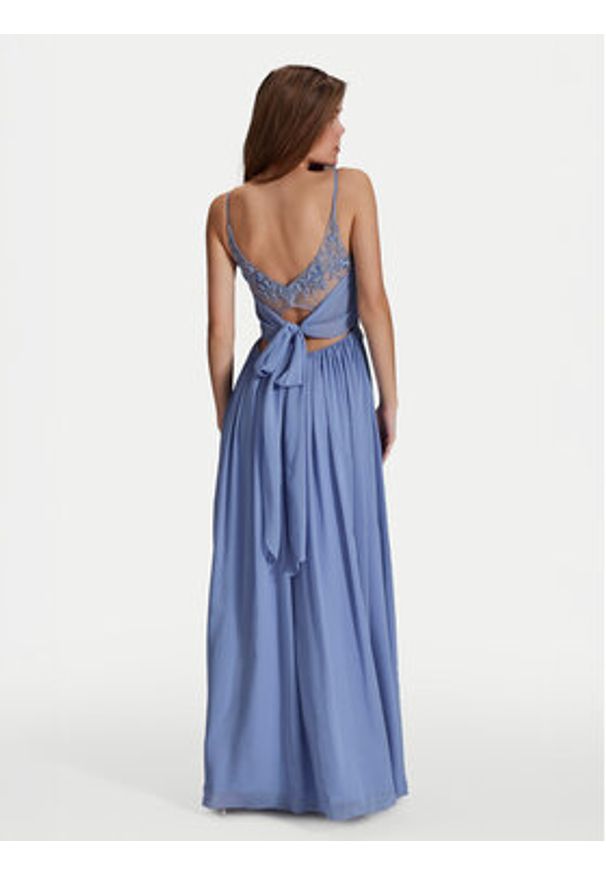 Hey Kyla Sukienka wieczorowa 5AI082HK Niebieski Regular Fit. Kolor: niebieski. Materiał: syntetyk. Styl: wizytowy