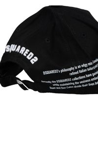 DSQUARED2 - Dsquared2 Bejsbolówka | BCM0290 05C00001 | Mężczyzna | Czarny. Kolor: czarny. Materiał: bawełna. Wzór: aplikacja, nadruk. Styl: sportowy, casual #3