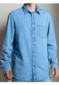 Sinsay - Koszula z długim rękawem - niebieski. Kolor: niebieski. Długość rękawa: długi rękaw. Długość: długie #1