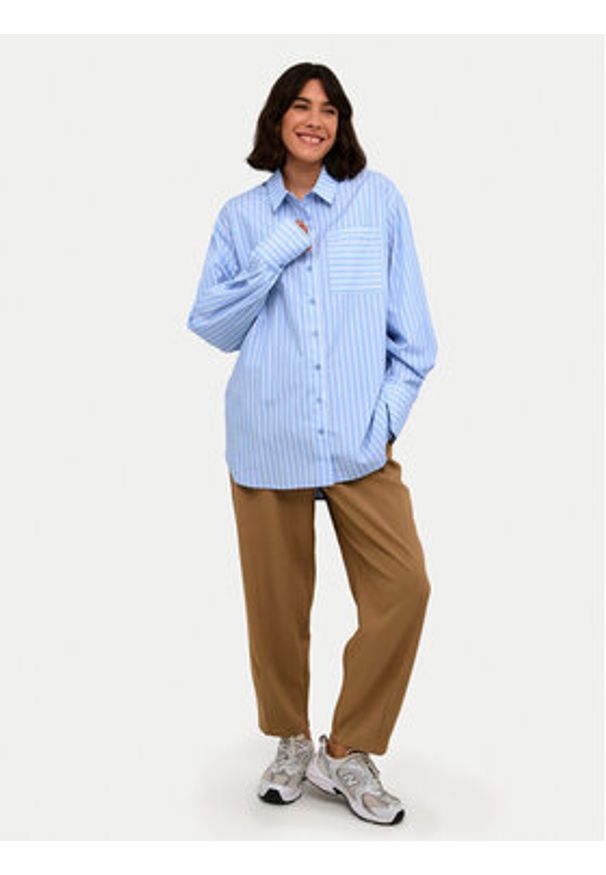 Kaffe Koszula Mackie 10508855 Niebieski Relaxed Fit. Kolor: niebieski. Materiał: bawełna