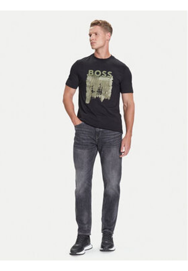 BOSS T-Shirt C-Thompson 214 50543916 Czarny Regular Fit. Kolor: czarny. Materiał: bawełna