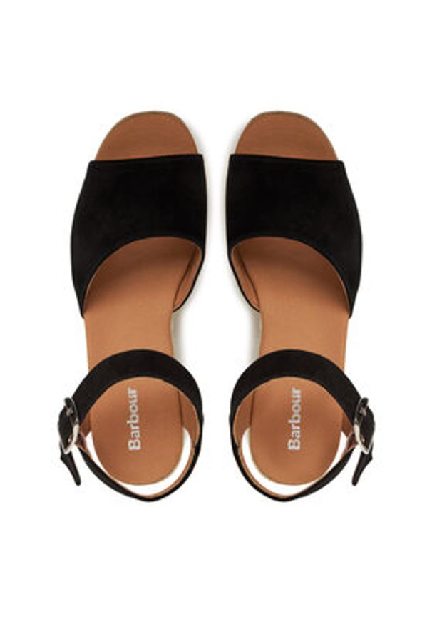 Barbour Espadryle Aspen LFO0767BK31 Czarny. Kolor: czarny. Materiał: zamsz, skóra