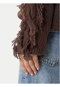 only - ONLY Sweter Molly 15363467 Brązowy Regular Fit. Kolor: brązowy. Materiał: syntetyk