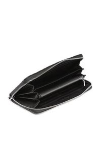 Calvin Klein Duży Portfel Damski Ck Must Z/A Wallet Lg Embossed K60K610253 Czarny. Kolor: czarny. Materiał: skóra