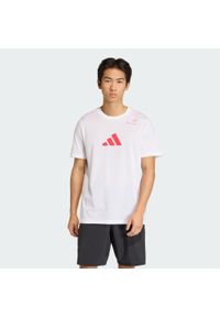 Adidas - Koszulka Padel Category Graphic. Kolor: biały. Technologia: ClimaCool (Adidas). Sport: tenis #1
