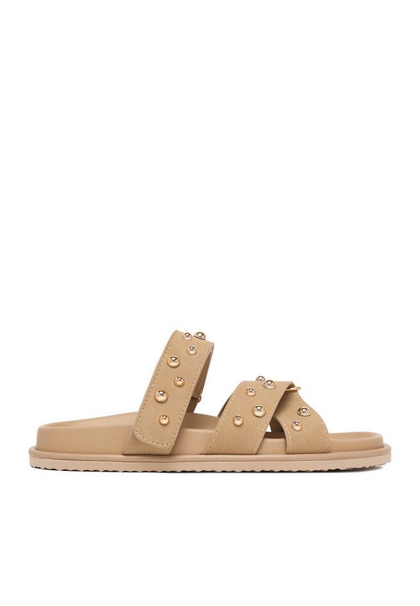 Klapki DeeZee. Kolor: beżowy