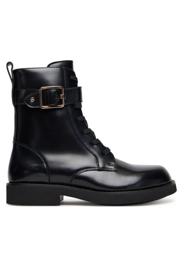 BOSS Trzewiki Eleri 50552772 Czarny. Kolor: czarny. Materiał: skóra