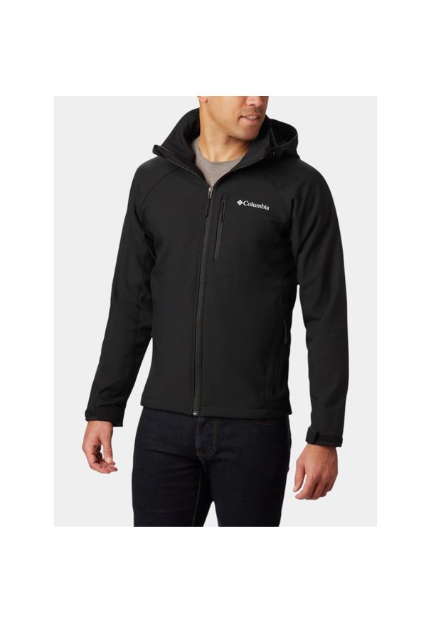 columbia - Kurtka Softshell Męska Columbia Cascade Ridge III. Kolor: czarny. Materiał: softshell. Sezon: jesień. Sport: turystyka piesza